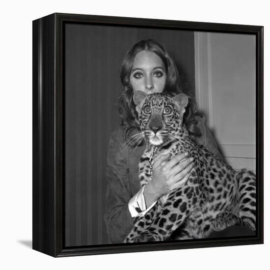 Model Antonia with Her Panther Tatch, 16 November 1967-null-Framed Stretched Canvas