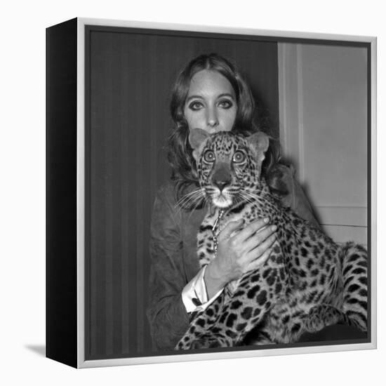 Model Antonia with Her Panther Tatch, 16 November 1967-null-Framed Stretched Canvas