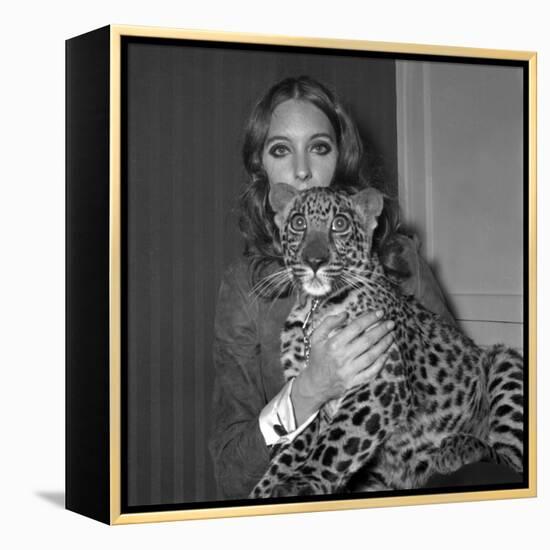 Model Antonia with Her Panther Tatch, 16 November 1967-null-Framed Stretched Canvas