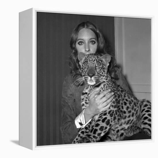 Model Antonia with Her Panther Tatch, 16 November 1967-null-Framed Stretched Canvas