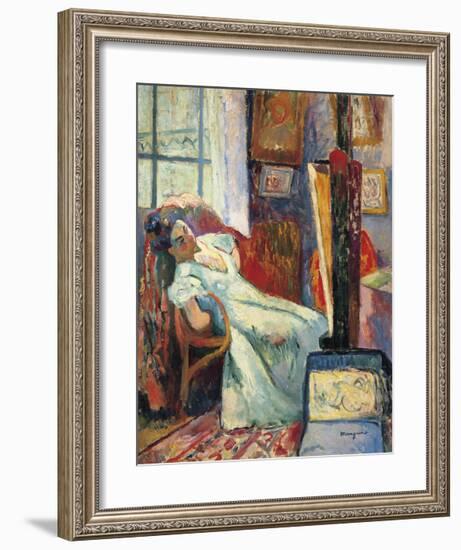 Model at Rest-Henri Manguin-Framed Premium Giclee Print