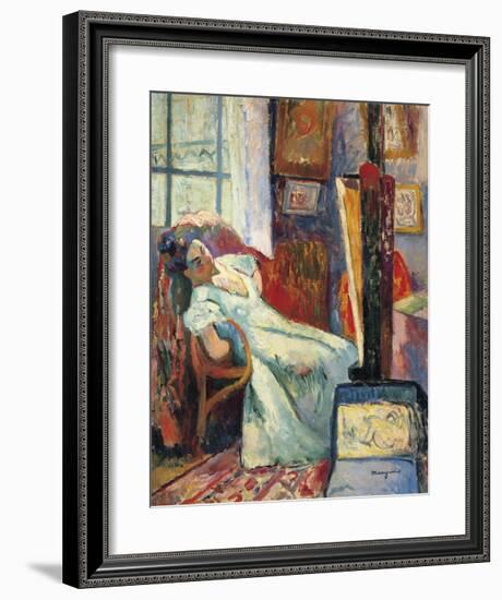 Model at Rest-Henri Manguin-Framed Premium Giclee Print