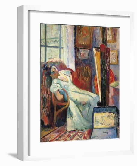 Model at Rest-Henri Manguin-Framed Premium Giclee Print