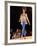 Model Cindy Crawford on Fashion Show Runway-null-Framed Premium Photographic Print