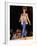 Model Cindy Crawford on Fashion Show Runway-null-Framed Premium Photographic Print