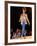 Model Cindy Crawford on Fashion Show Runway-null-Framed Premium Photographic Print