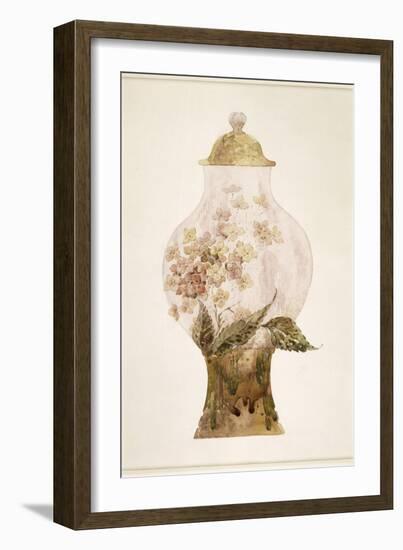 Model Covered Earthenware Vase Decorated with Phlox-Emile Gallé-Framed Giclee Print