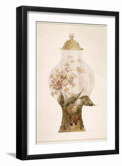 Model Covered Earthenware Vase Decorated with Phlox-Emile Gallé-Framed Giclee Print