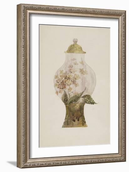 Model Covered Earthenware Vase Decorated with Phlox-Emile Gallé-Framed Giclee Print