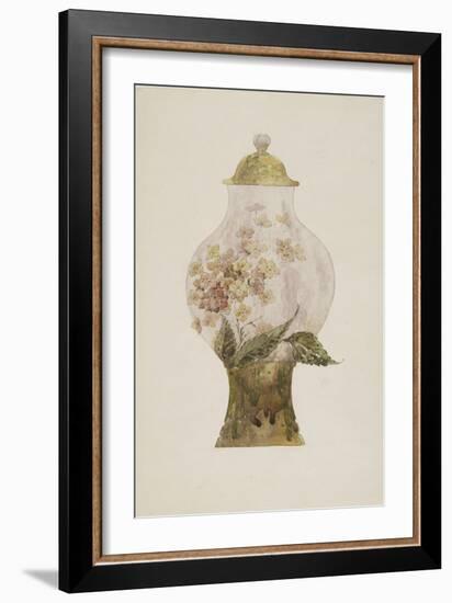 Model Covered Earthenware Vase Decorated with Phlox-Emile Gallé-Framed Giclee Print