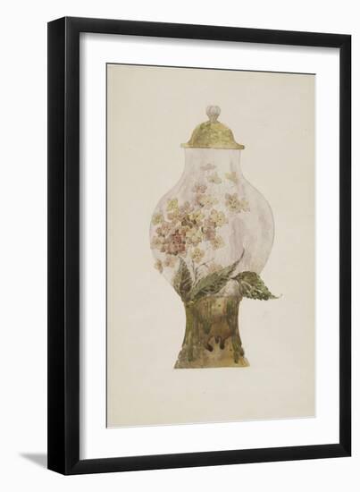 Model Covered Earthenware Vase Decorated with Phlox-Emile Gallé-Framed Giclee Print