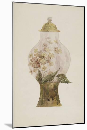 Model Covered Earthenware Vase Decorated with Phlox-Emile Gallé-Mounted Giclee Print