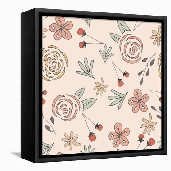 Model Cut Out Flowers-Effie Zafiropoulou-Framed Premier Image Canvas