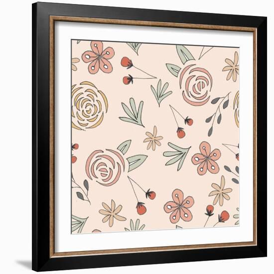 Model Cut Out Flowers-Effie Zafiropoulou-Framed Giclee Print