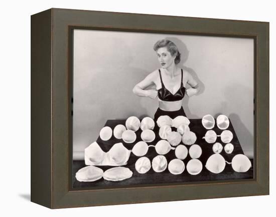 Model Demonstrating How to Wear Falsies-Bernard Hoffman-Framed Premier Image Canvas