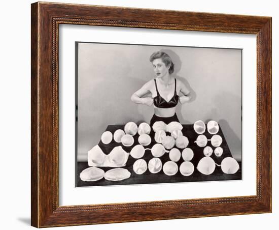 Model Demonstrating How to Wear Falsies-Bernard Hoffman-Framed Photographic Print