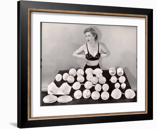 Model Demonstrating How to Wear Falsies-Bernard Hoffman-Framed Photographic Print