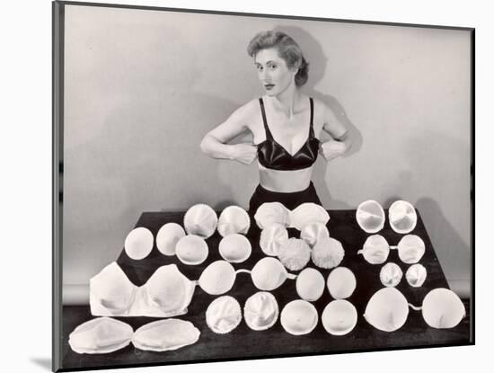 Model Demonstrating How to Wear Falsies-Bernard Hoffman-Mounted Photographic Print