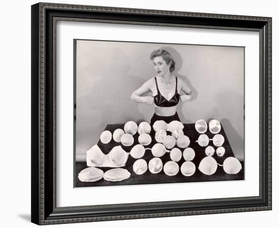 Model Demonstrating How to Wear Falsies-Bernard Hoffman-Framed Photographic Print