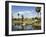 Model Elephants in La Brea Tar Pits, Hollywood, Los Angeles, California, USA-Kober Christian-Framed Photographic Print