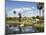 Model Elephants in La Brea Tar Pits, Hollywood, Los Angeles, California, USA-Kober Christian-Mounted Photographic Print