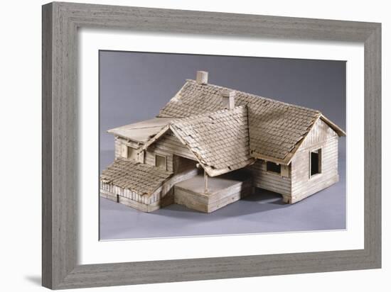 Model for Dorothy's Farmhouse in Kansas for the Film 'The Wizard of Oz', 1939-null-Framed Giclee Print