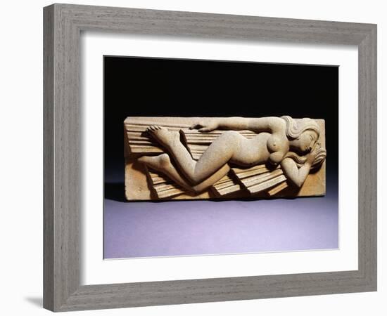 Model for Sculpture: the South Wind, 1929-Eric Gill-Framed Giclee Print