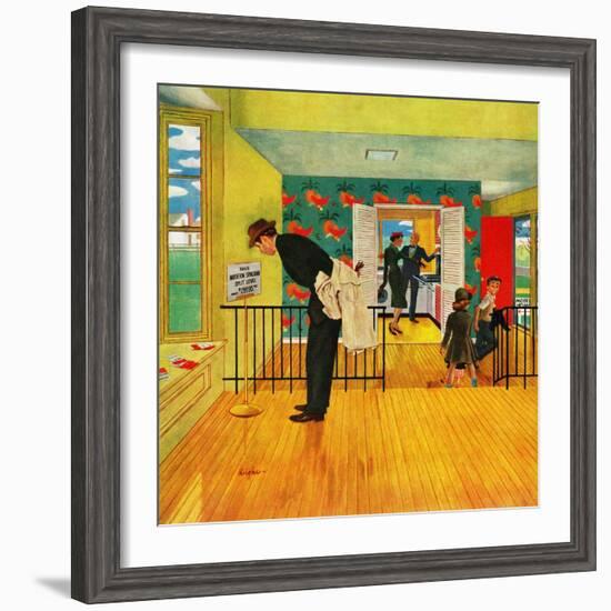 "Model Home", September 28, 1957-George Hughes-Framed Giclee Print