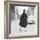 Model In Coat, France, 1950-The Chelsea Collection-Framed Giclee Print