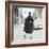 Model In Coat, France, 1950-The Chelsea Collection-Framed Giclee Print