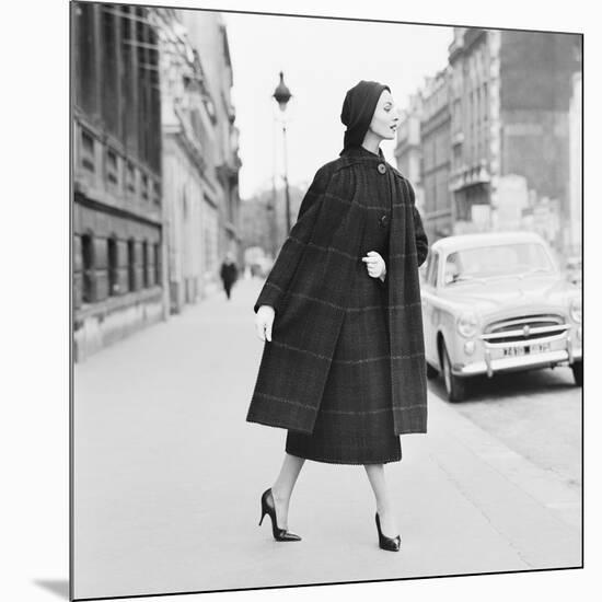 Model in Coat, France, 1950-The Chelsea Collection-Mounted Art Print