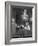 Model in Ostrich Feather Trimmed Gown Pausing to Regard Herself in Grand Mirror of Molyneux Atelier-Alfred Eisenstaedt-Framed Photographic Print