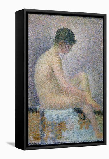 Model in Profile, 1886-Georges Seurat-Framed Premier Image Canvas