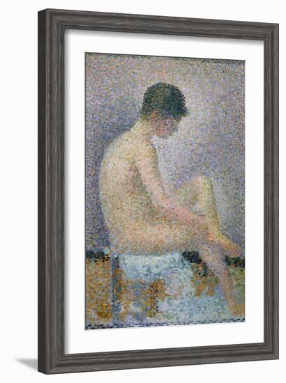 Model in Profile, 1886-Georges Seurat-Framed Giclee Print