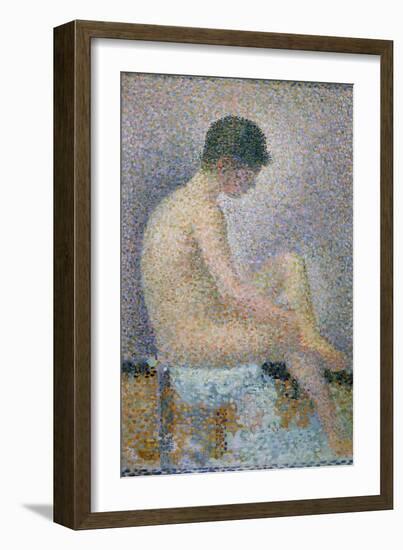 Model in Profile, 1886-Georges Seurat-Framed Giclee Print