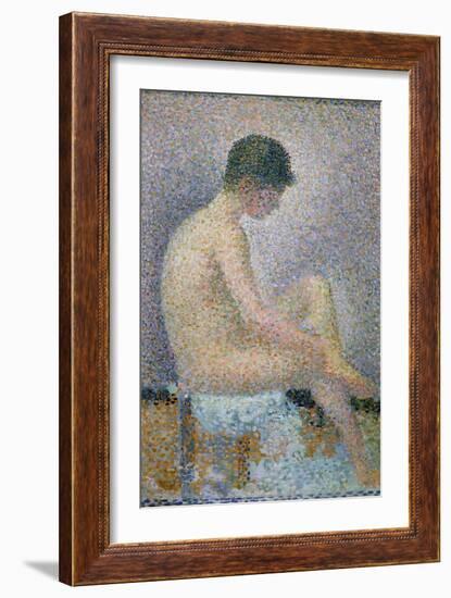 Model in Profile, 1886-Georges Seurat-Framed Giclee Print