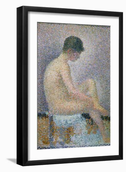 Model in Profile, 1886-Georges Seurat-Framed Giclee Print