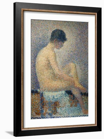 Model in Profile-Georges Seurat-Framed Giclee Print