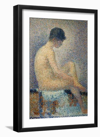 Model in Profile-Georges Seurat-Framed Giclee Print
