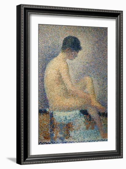 Model in Profile-Georges Seurat-Framed Giclee Print