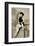 Model in swimsuit-French School-Framed Photographic Print