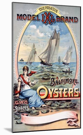 Model IXI Brand, Baltimore Oysters-null-Mounted Giclee Print