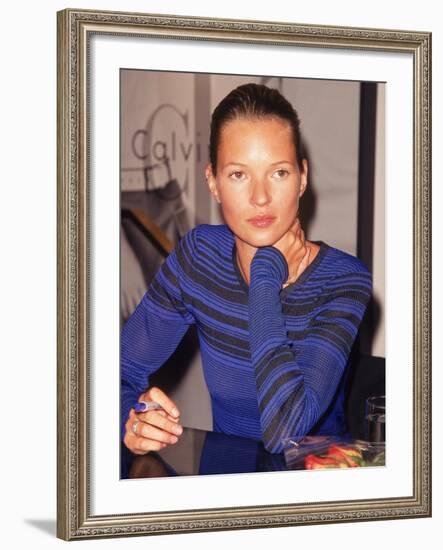 Model Kate Moss Signing Autographs-Dave Allocca-Framed Premium Photographic Print