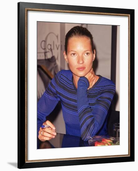 Model Kate Moss Signing Autographs-Dave Allocca-Framed Premium Photographic Print