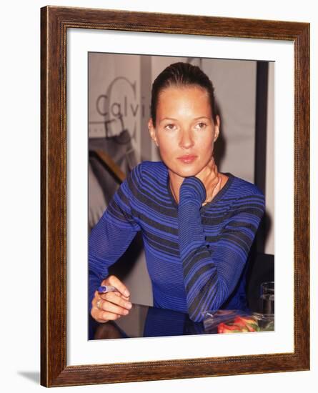 Model Kate Moss Signing Autographs-Dave Allocca-Framed Premium Photographic Print
