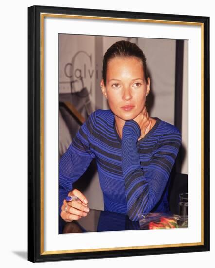 Model Kate Moss Signing Autographs-Dave Allocca-Framed Premium Photographic Print