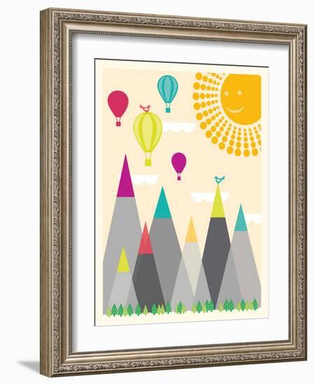 Model Mountains I-Sasha Blake-Framed Art Print