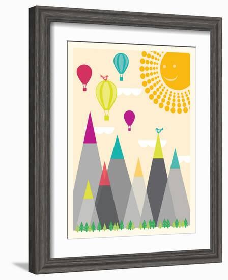 Model Mountains I-Sasha Blake-Framed Art Print