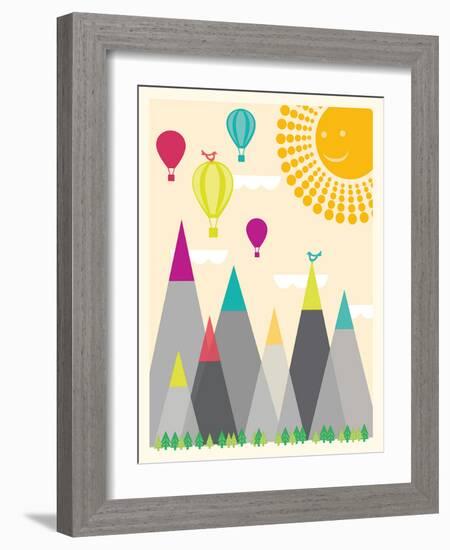 Model Mountains I-Sasha Blake-Framed Art Print