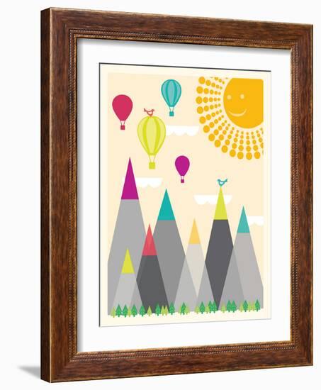 Model Mountains I-Sasha Blake-Framed Art Print